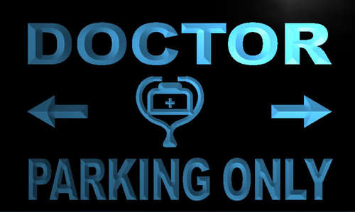Doctor Parking Only Neon Light Sign